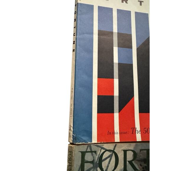 VTG Fortune Magazine Lot of 3 Issues 1950 & 1960 Business Advertising READ - Picture 6 of 16